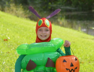 DIY Kids Halloween Costume: The Hungry Caterpillar