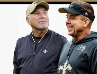 Jimmy talks with Coach Payton of the New Orleans Saints