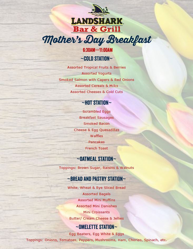 Mothers Day Breakfast Menu JPEG Margaritaville Hollywood Beach Resort