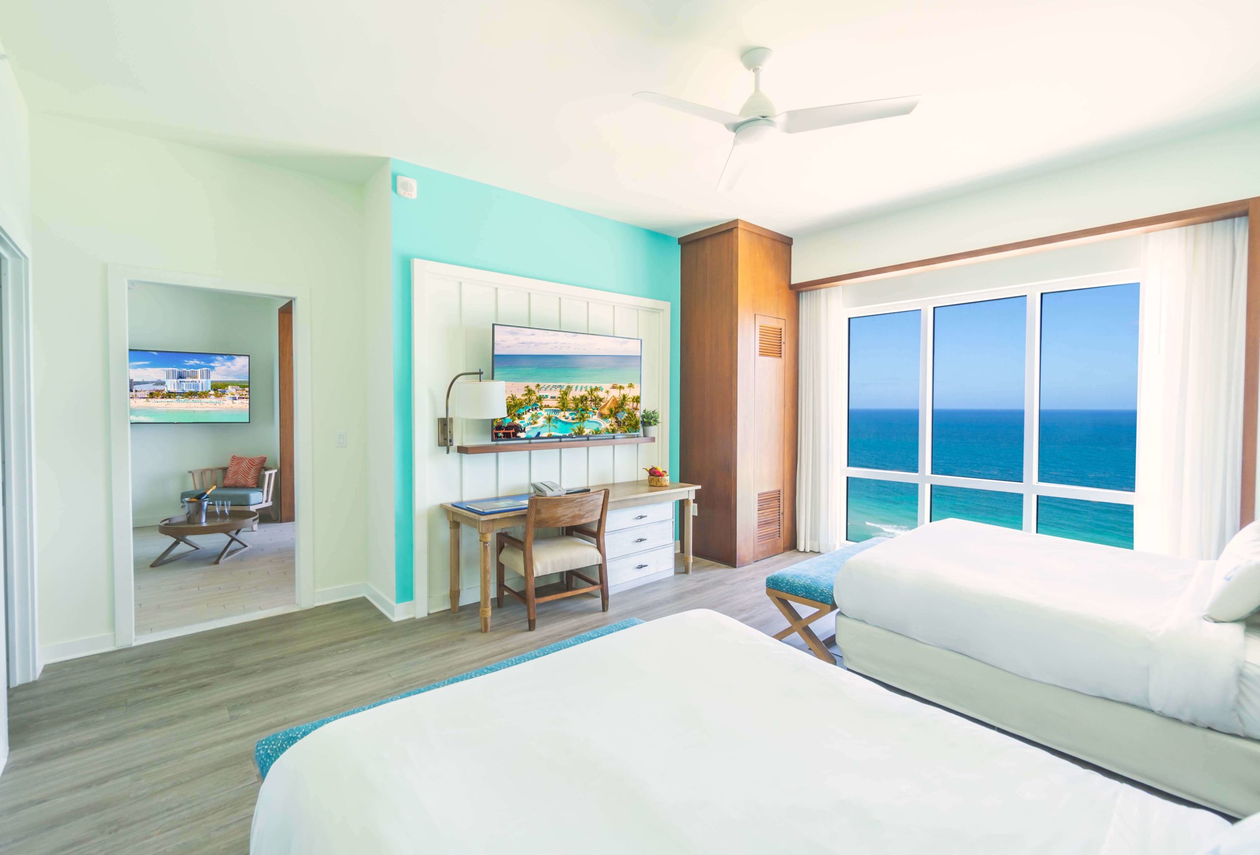 1 bedroom, 2 queen bed with ocean view